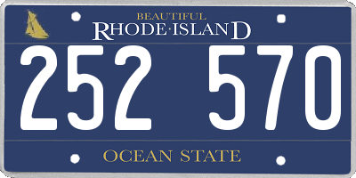 RI license plate 252570