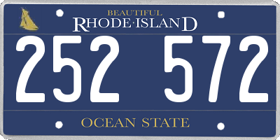 RI license plate 252572
