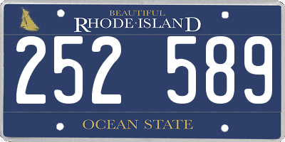 RI license plate 252589