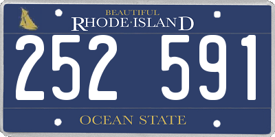 RI license plate 252591