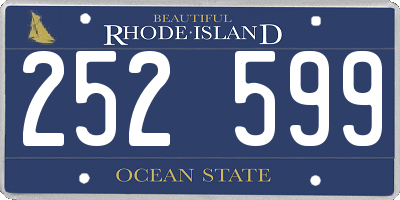 RI license plate 252599