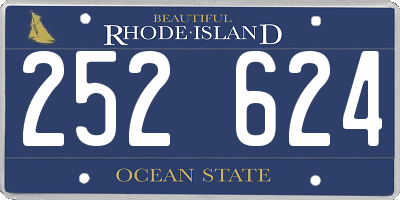 RI license plate 252624