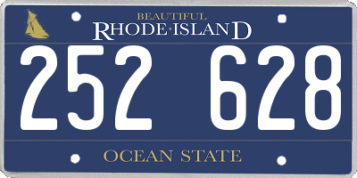 RI license plate 252628