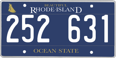 RI license plate 252631