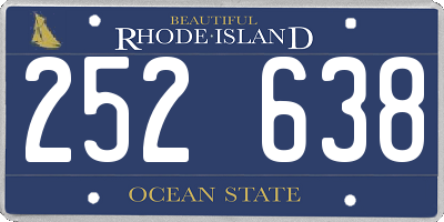 RI license plate 252638