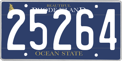 RI license plate 25264