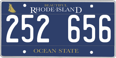 RI license plate 252656