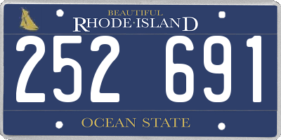 RI license plate 252691