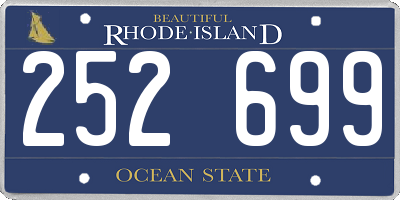 RI license plate 252699