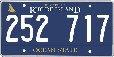 RI license plate 252717