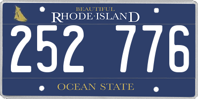 RI license plate 252776