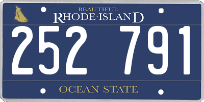 RI license plate 252791