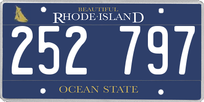 RI license plate 252797