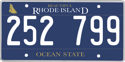 RI license plate 252799