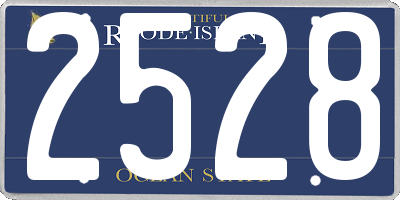 RI license plate 2528