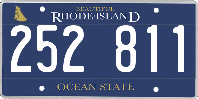 RI license plate 252811