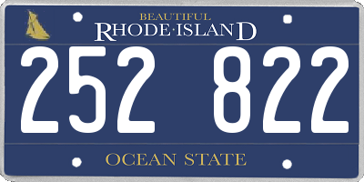 RI license plate 252822