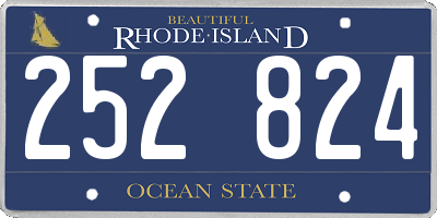 RI license plate 252824