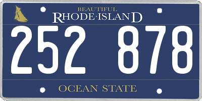 RI license plate 252878