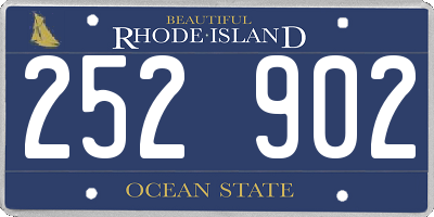 RI license plate 252902