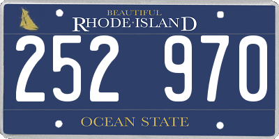 RI license plate 252970