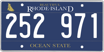RI license plate 252971