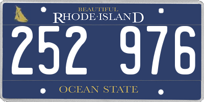 RI license plate 252976