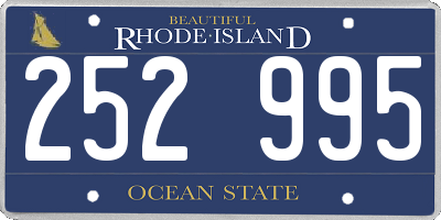 RI license plate 252995