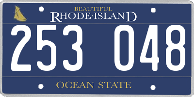 RI license plate 253048