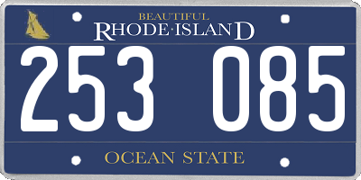 RI license plate 253085