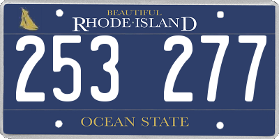 RI license plate 253277