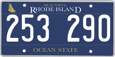 RI license plate 253290