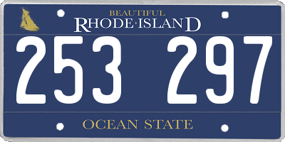 RI license plate 253297