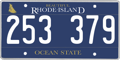 RI license plate 253379