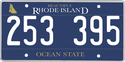 RI license plate 253395