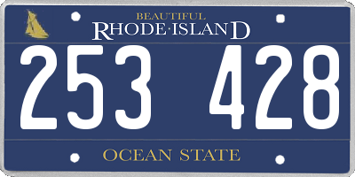 RI license plate 253428