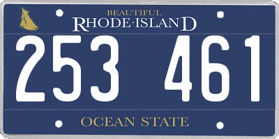 RI license plate 253461