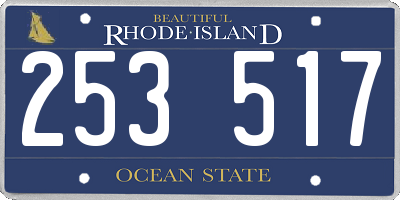 RI license plate 253517