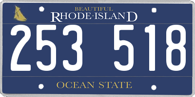 RI license plate 253518