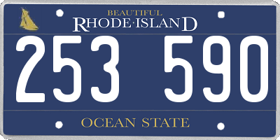 RI license plate 253590