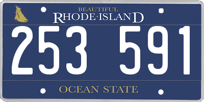 RI license plate 253591