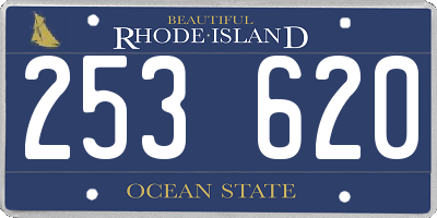RI license plate 253620
