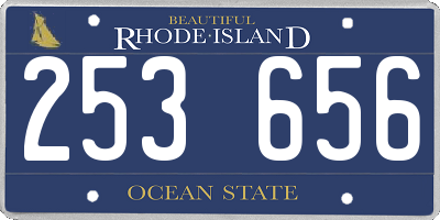 RI license plate 253656