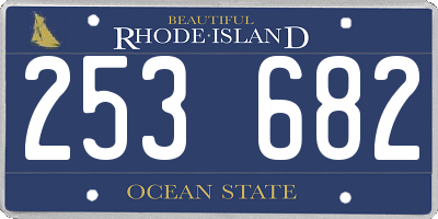 RI license plate 253682