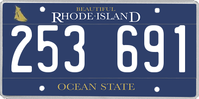 RI license plate 253691