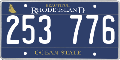 RI license plate 253776