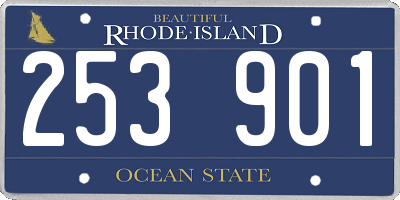 RI license plate 253901