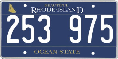 RI license plate 253975