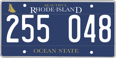 RI license plate 255048