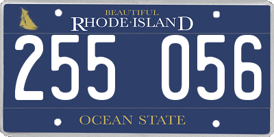 RI license plate 255056